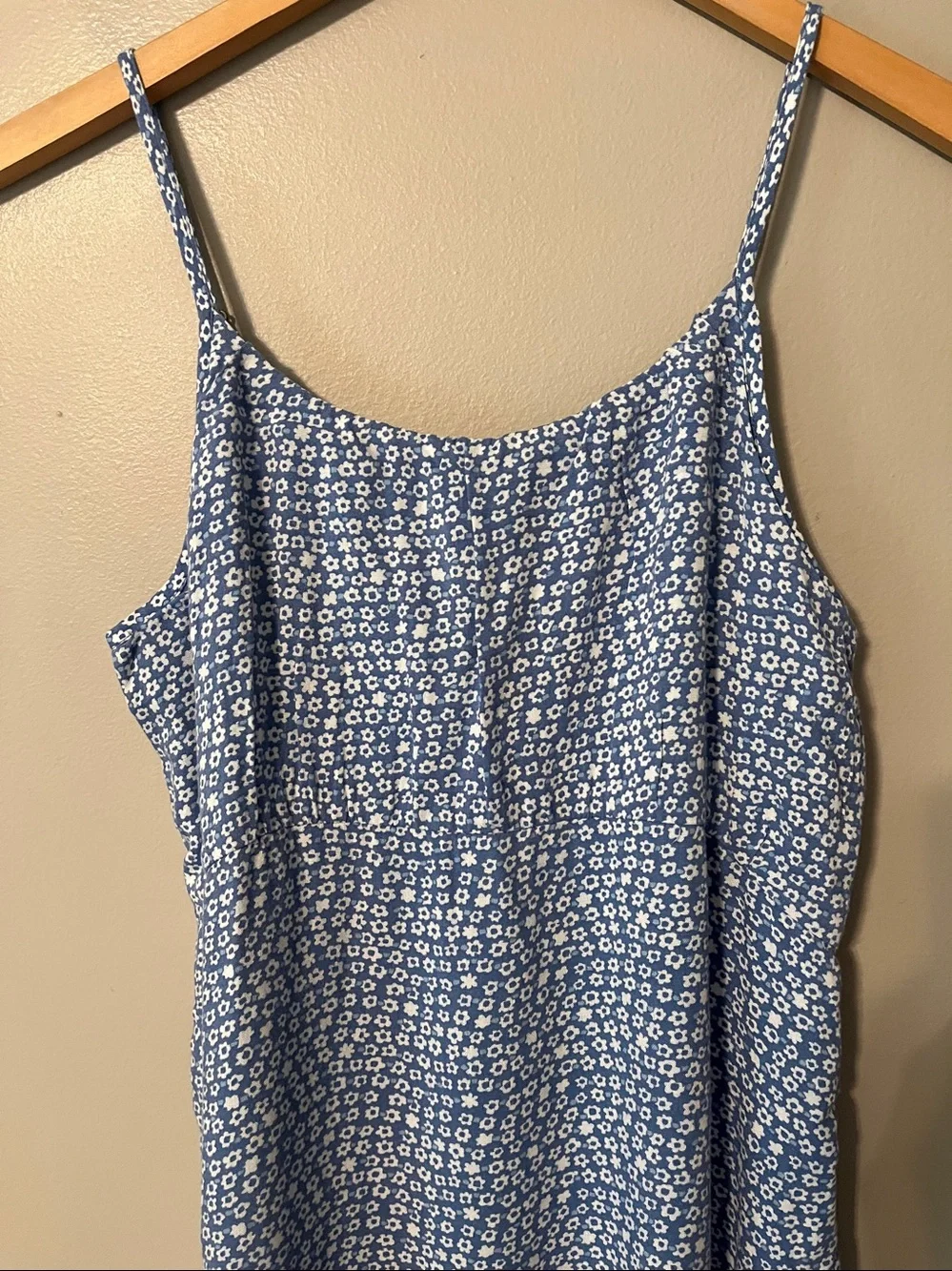 New! Abercrombie Kids Blue Floral Dress w/‎ Hand Pockets Size 13/14 NWT